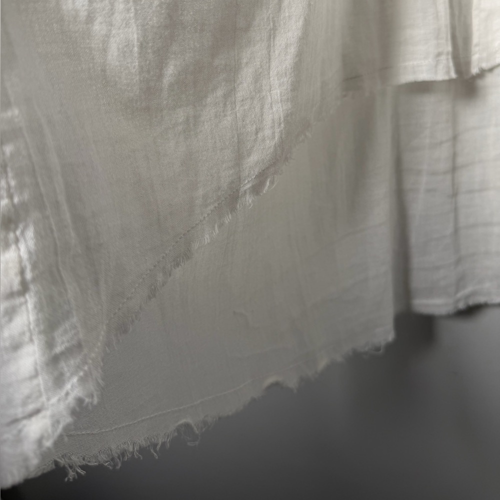 Free People The Best of Me White Gauzy Button-Down Shirt - Picture 11 of 13